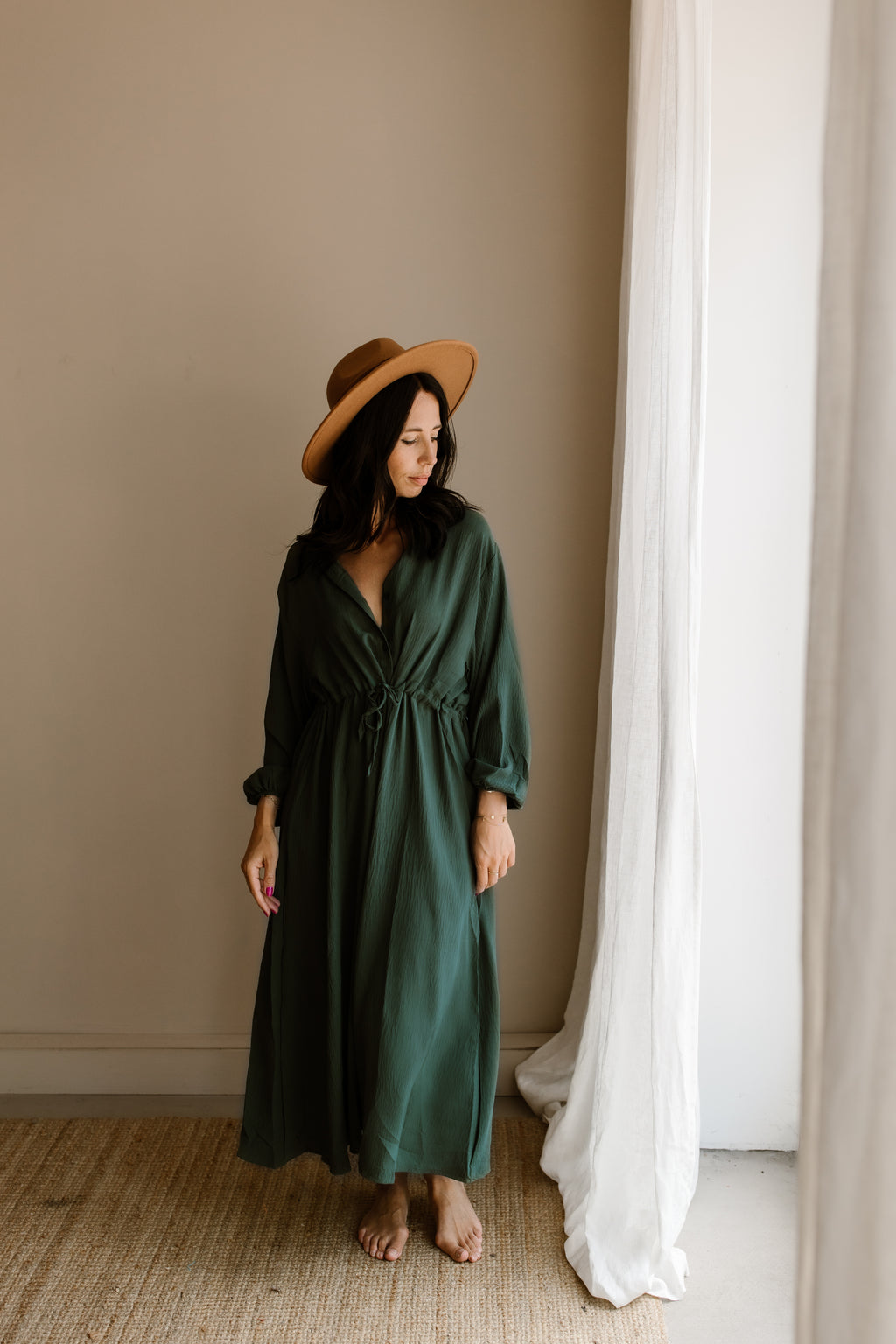 Poppy Dress - Dark Green