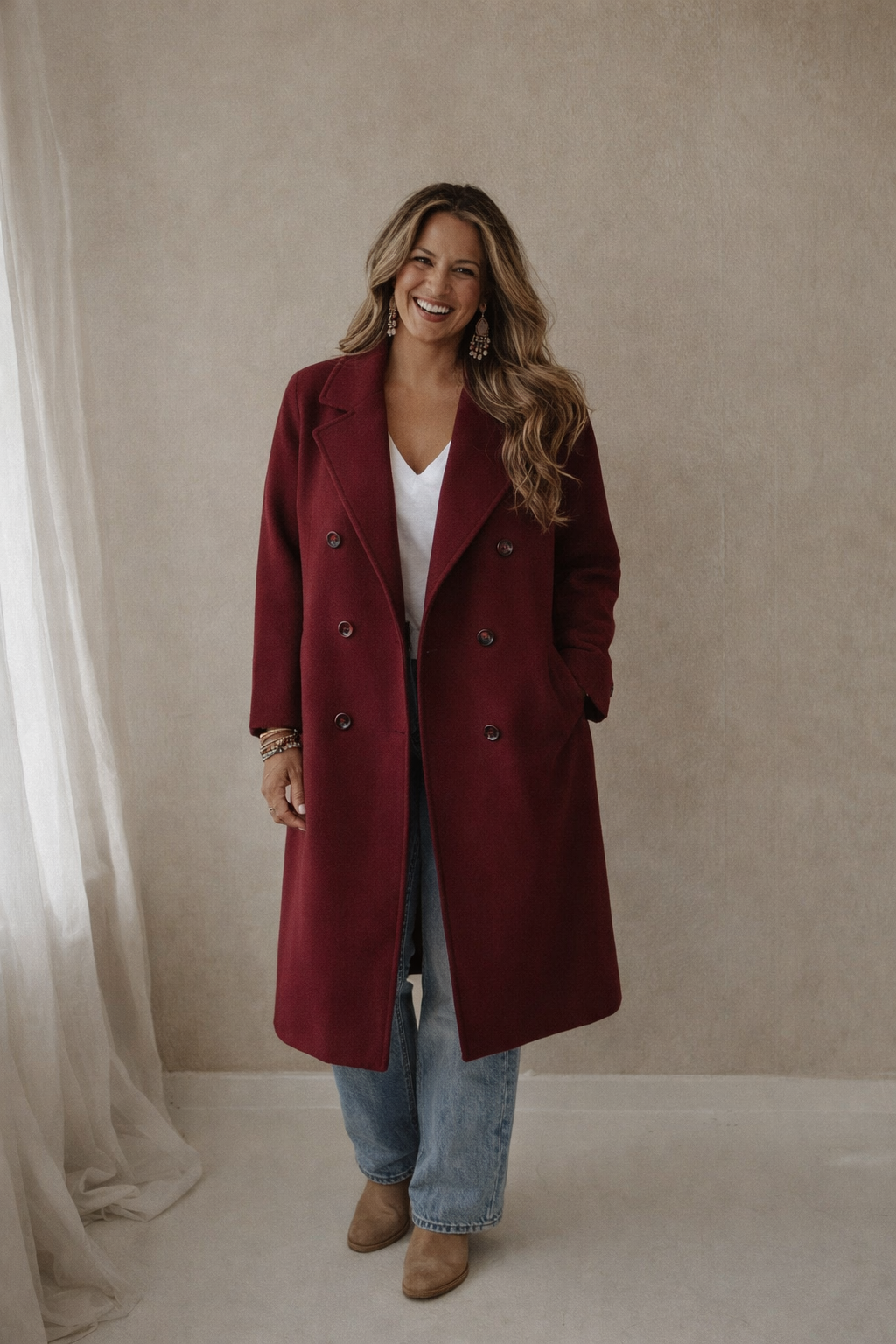 Jacket Fleur - Burgundy
