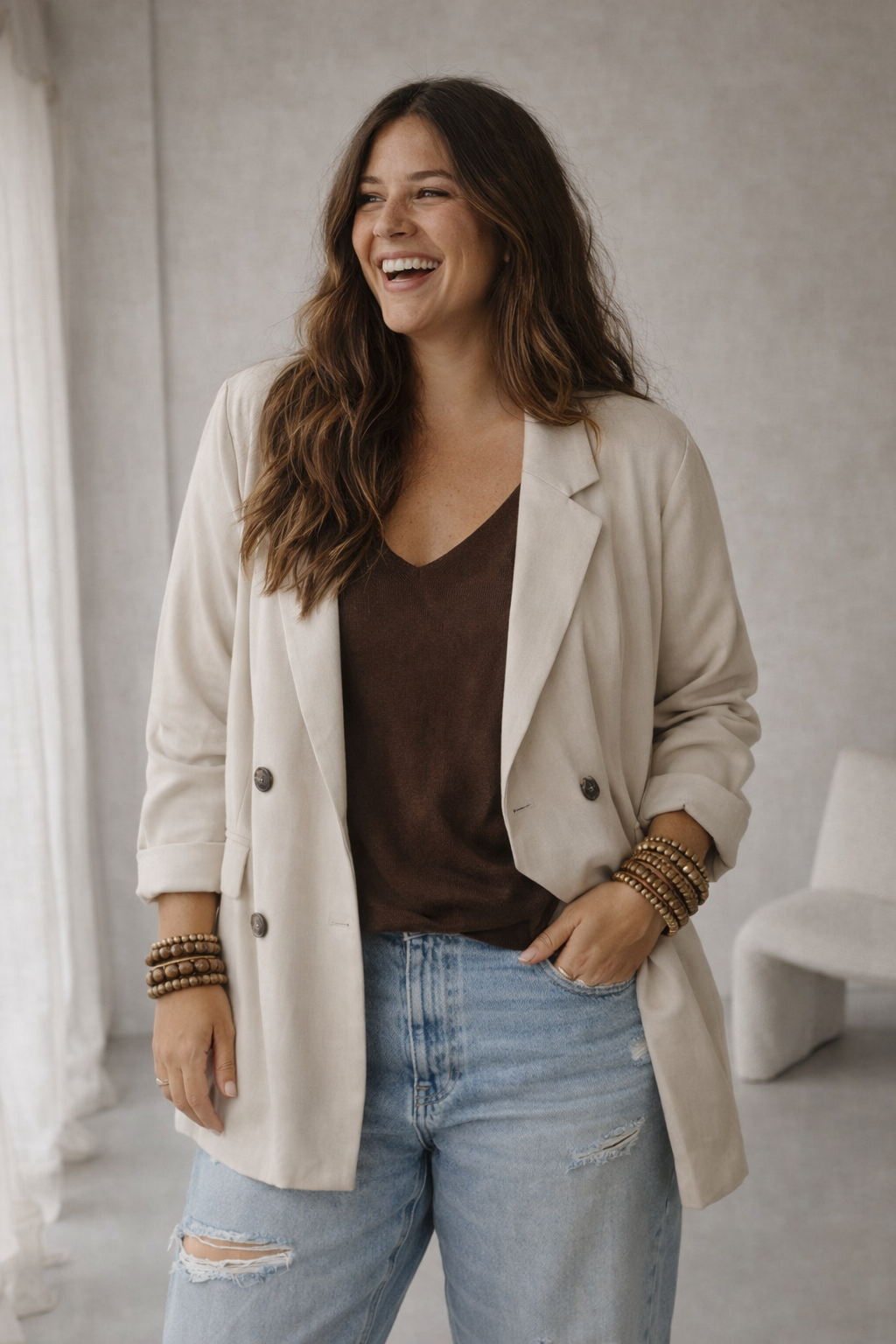 Veste Lara - Crème