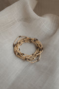 Armband Lela - hellbraun goldfarben