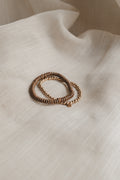 Armband Lela - hellbraun goldfarben