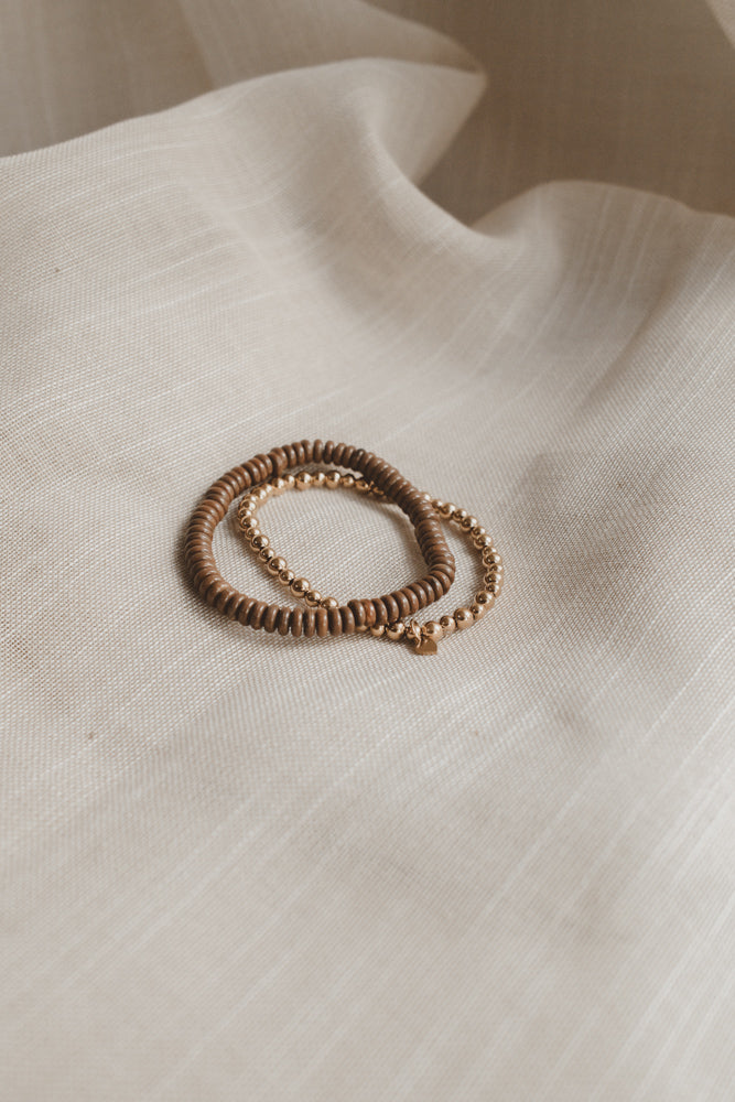 Armband Lela - light brown gold