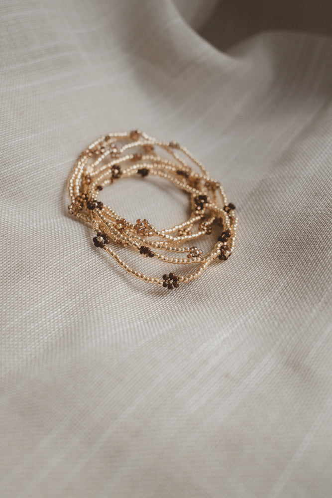 Lela Bracelet - light brown gold