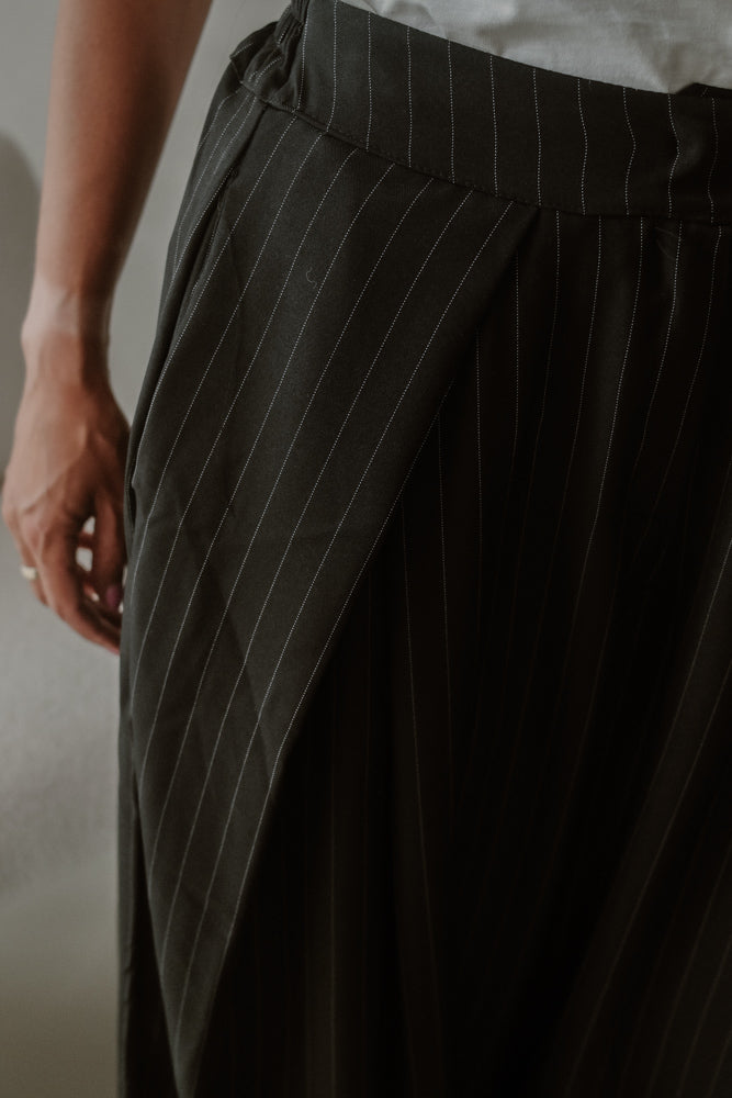 Nova Stripe Trousers - Black