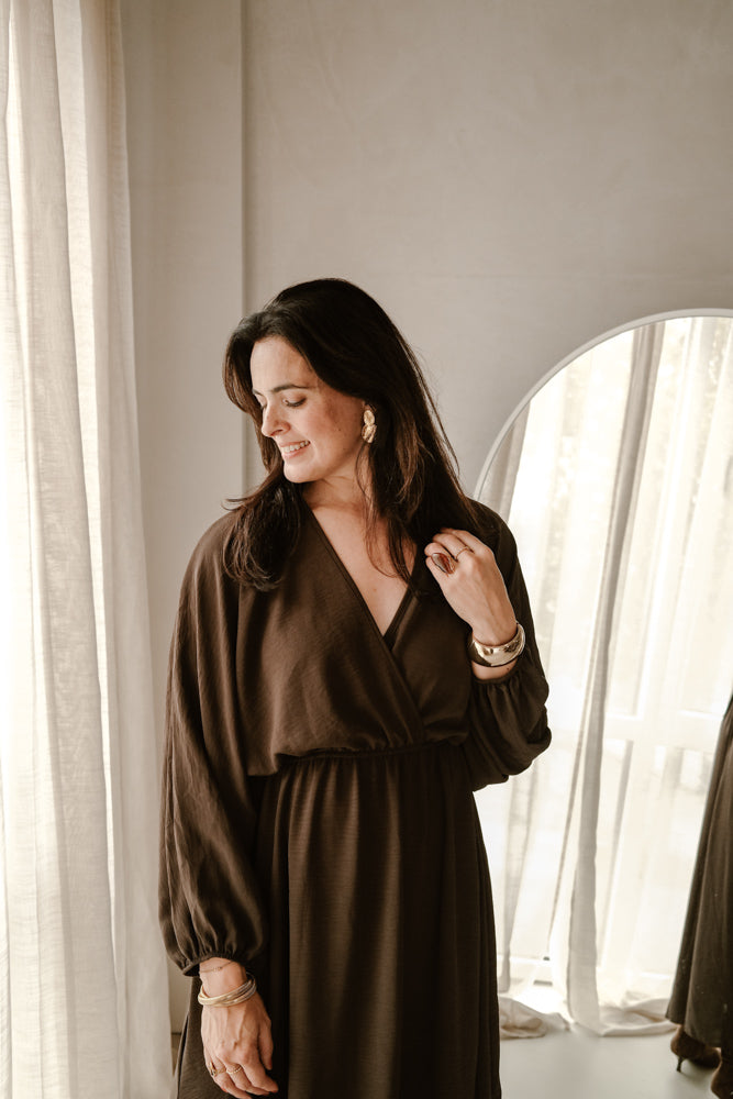 Kleid Lola - Dunkelbraun