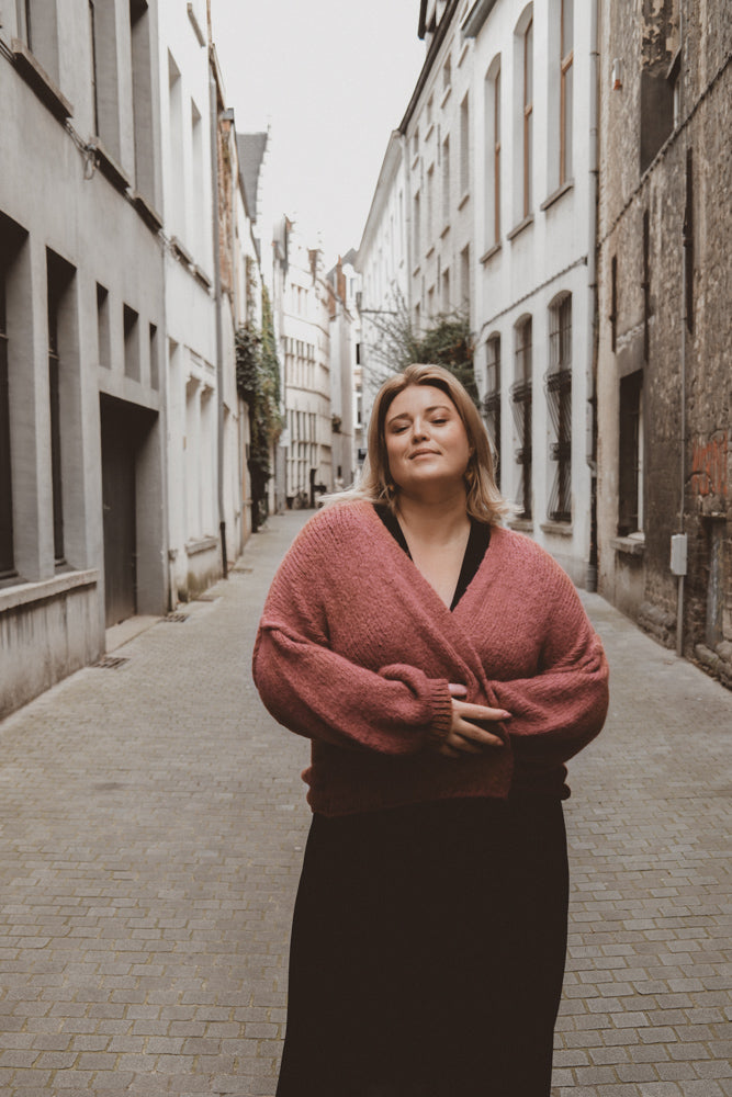 Strickjacke Sara - Pink