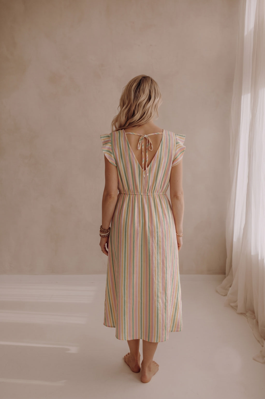 Stripe Colour Dress - Mint