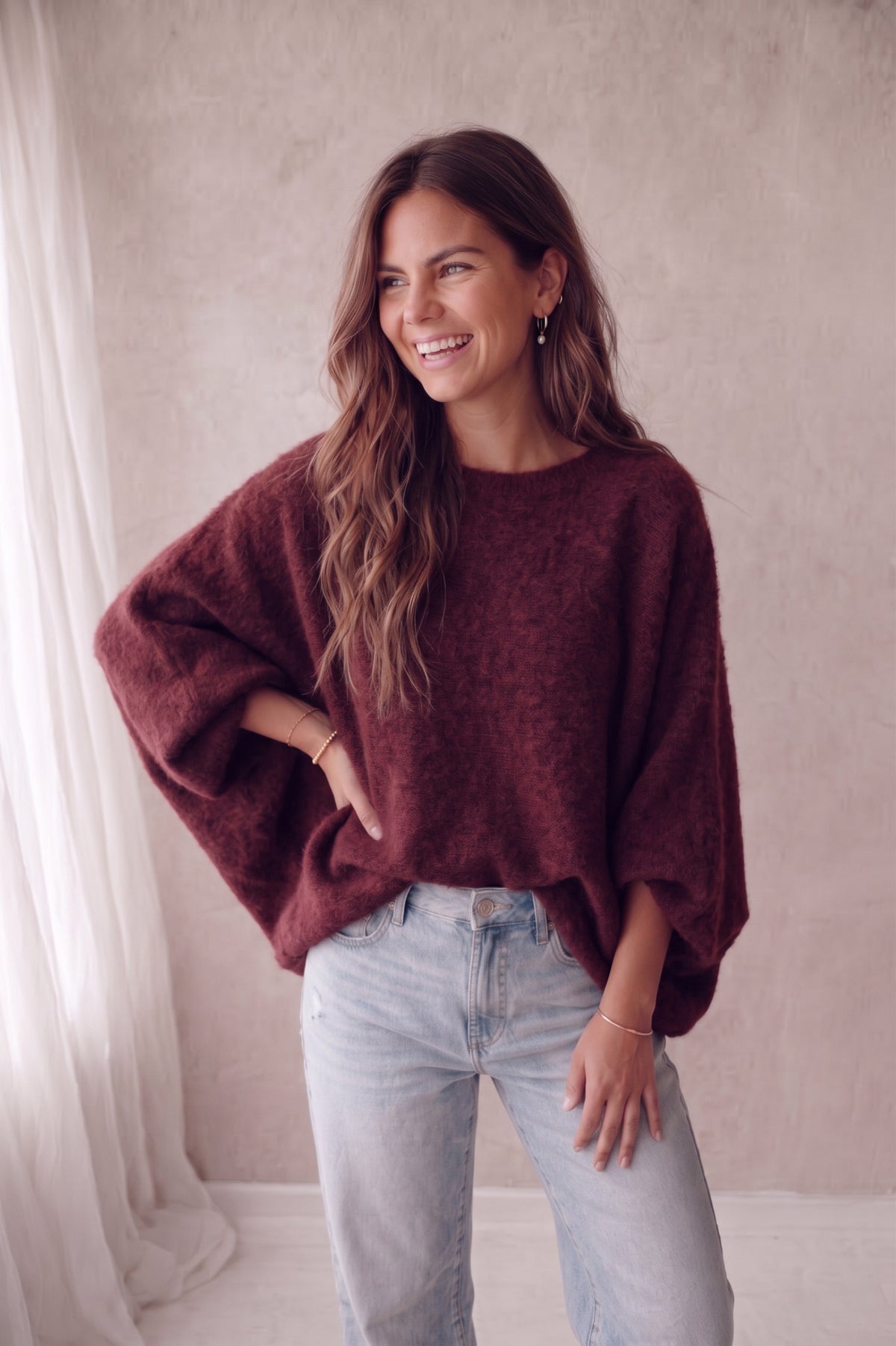 Coco Sweater - Burgundy