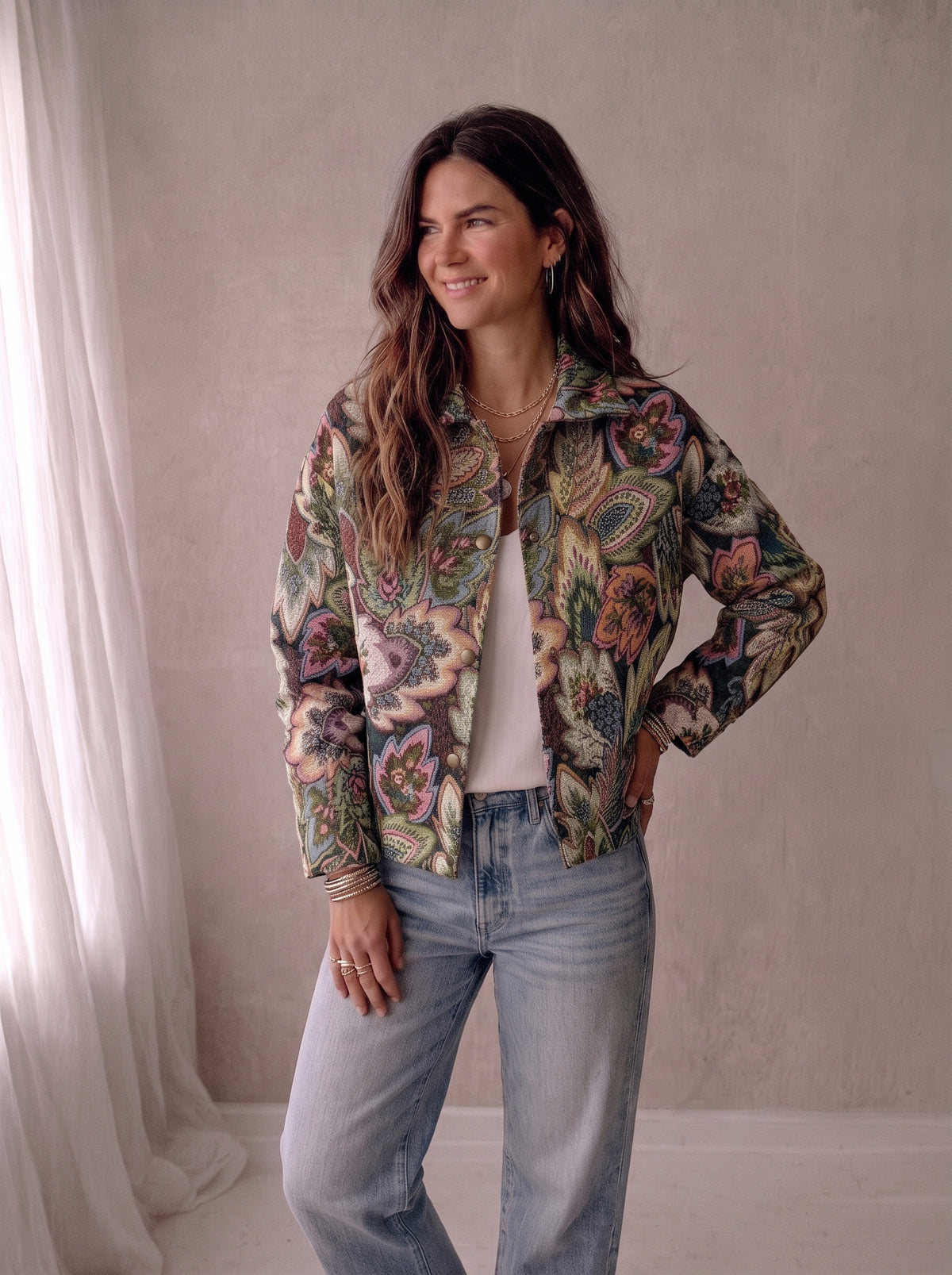 Leafs Jacket - Multicolor