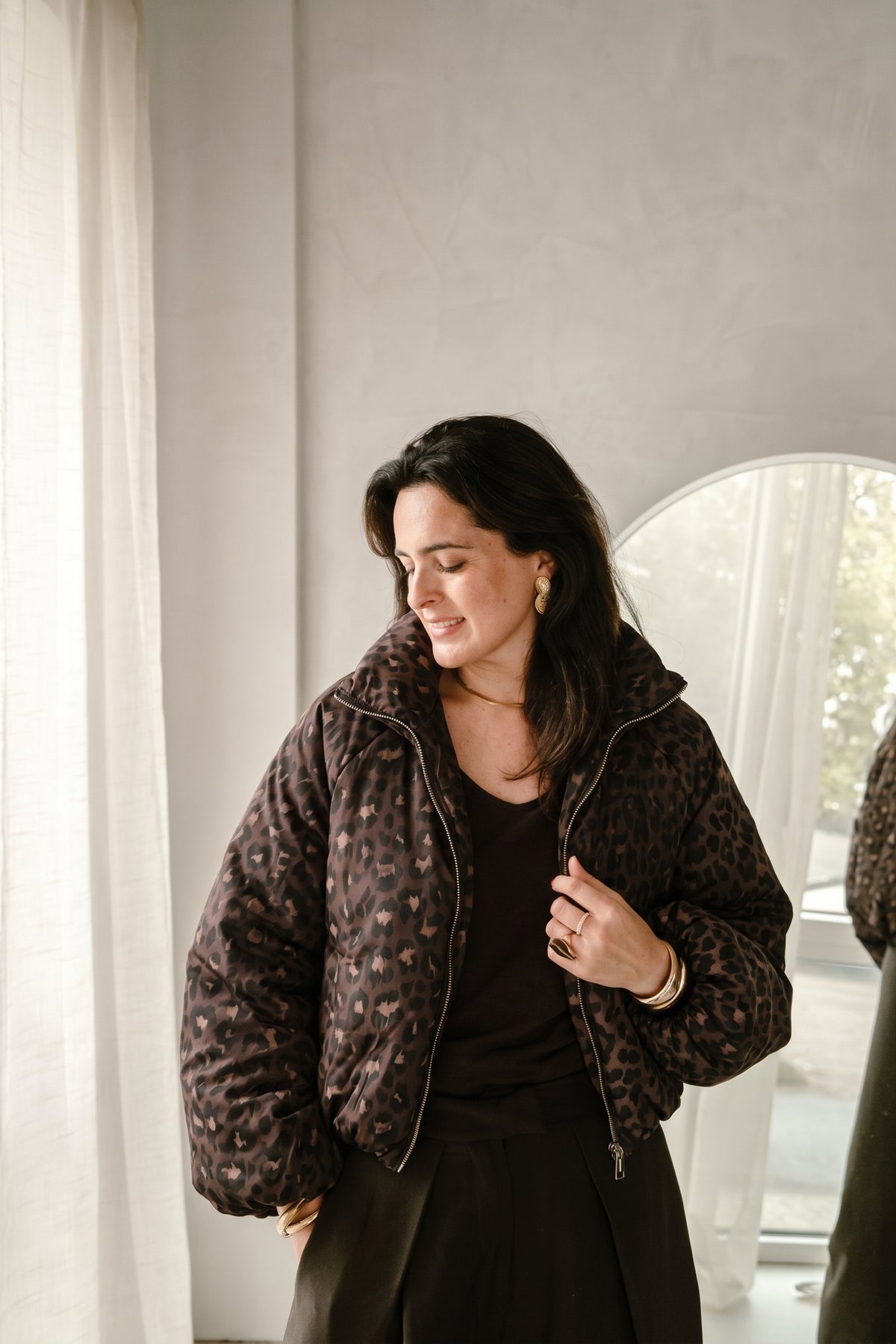 Pip Panther Coat - Dark Brown