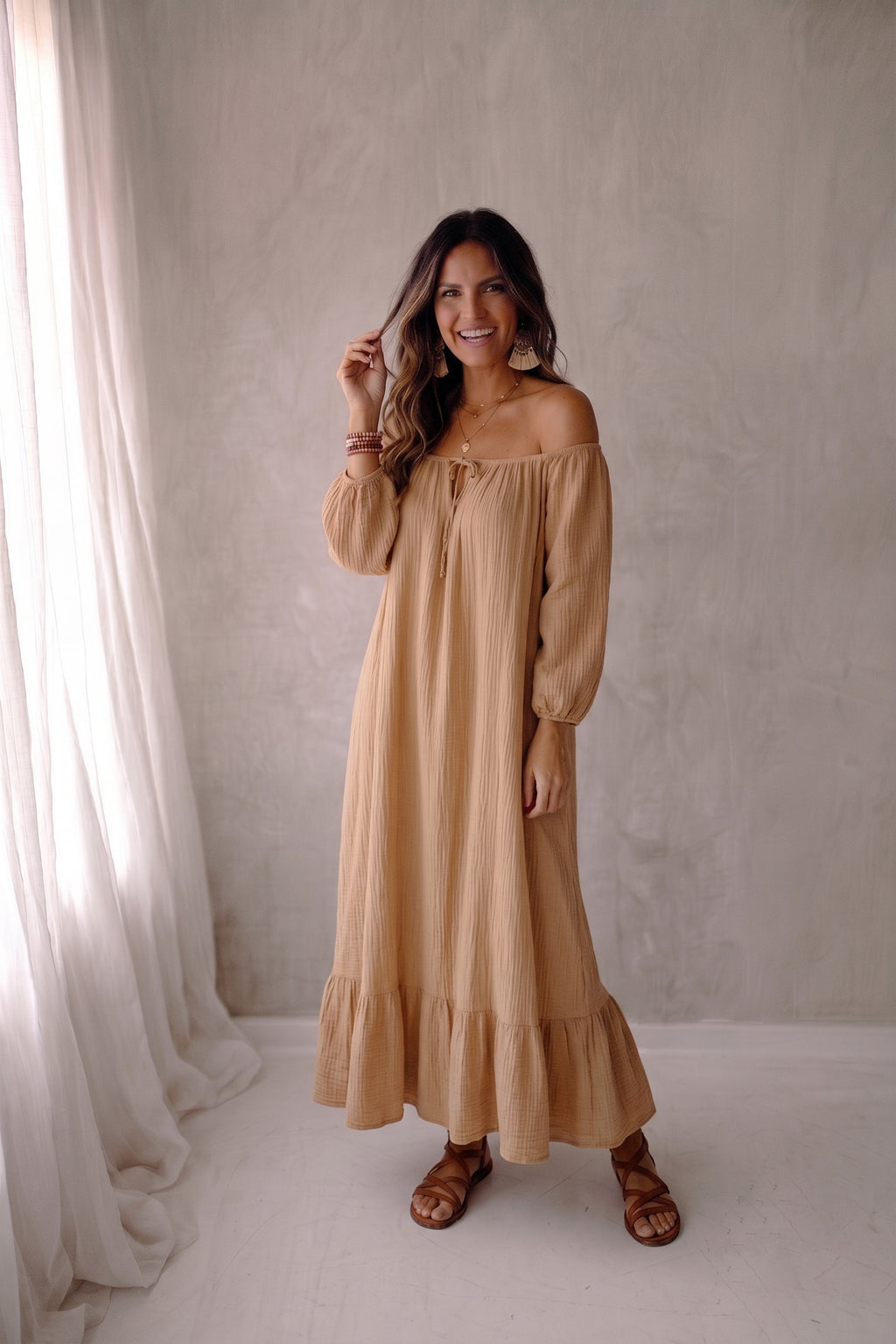 Wies Dress - Camel