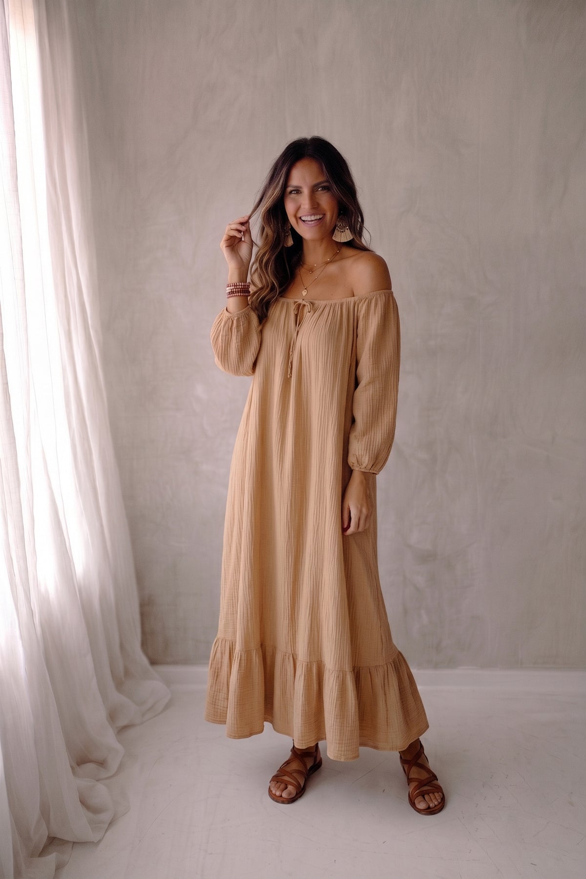 Wies Dress - Camel