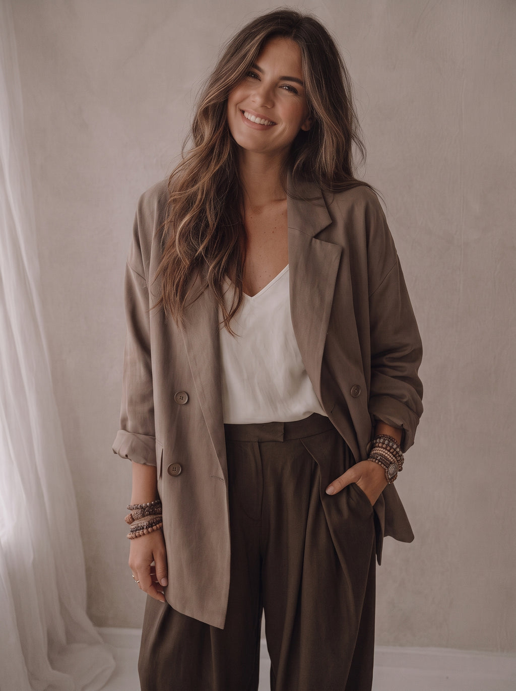 Jacke Lara - Taupe