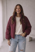 Jacke Pip - Bordeauxrot