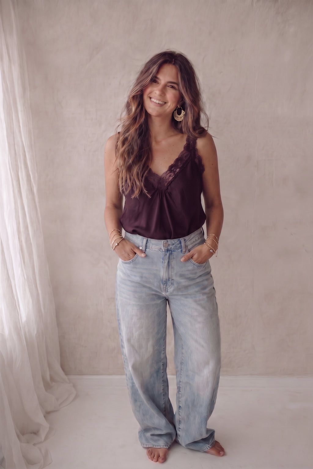Lace Top - Purple