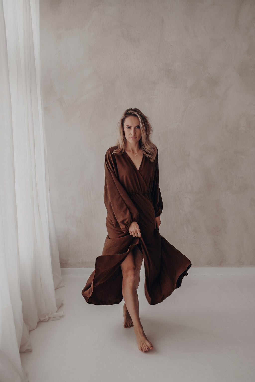 Kleid Lola - Dunkelbraun