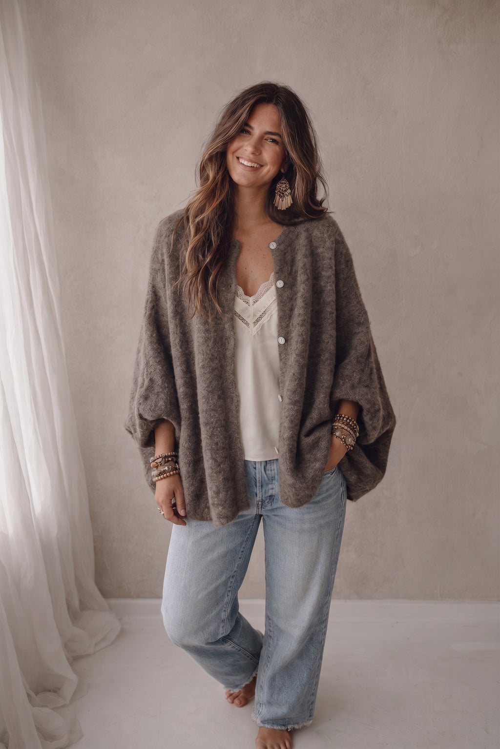 Gilet Liz - Taupe