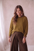 Top Stripe - Braun/Olive