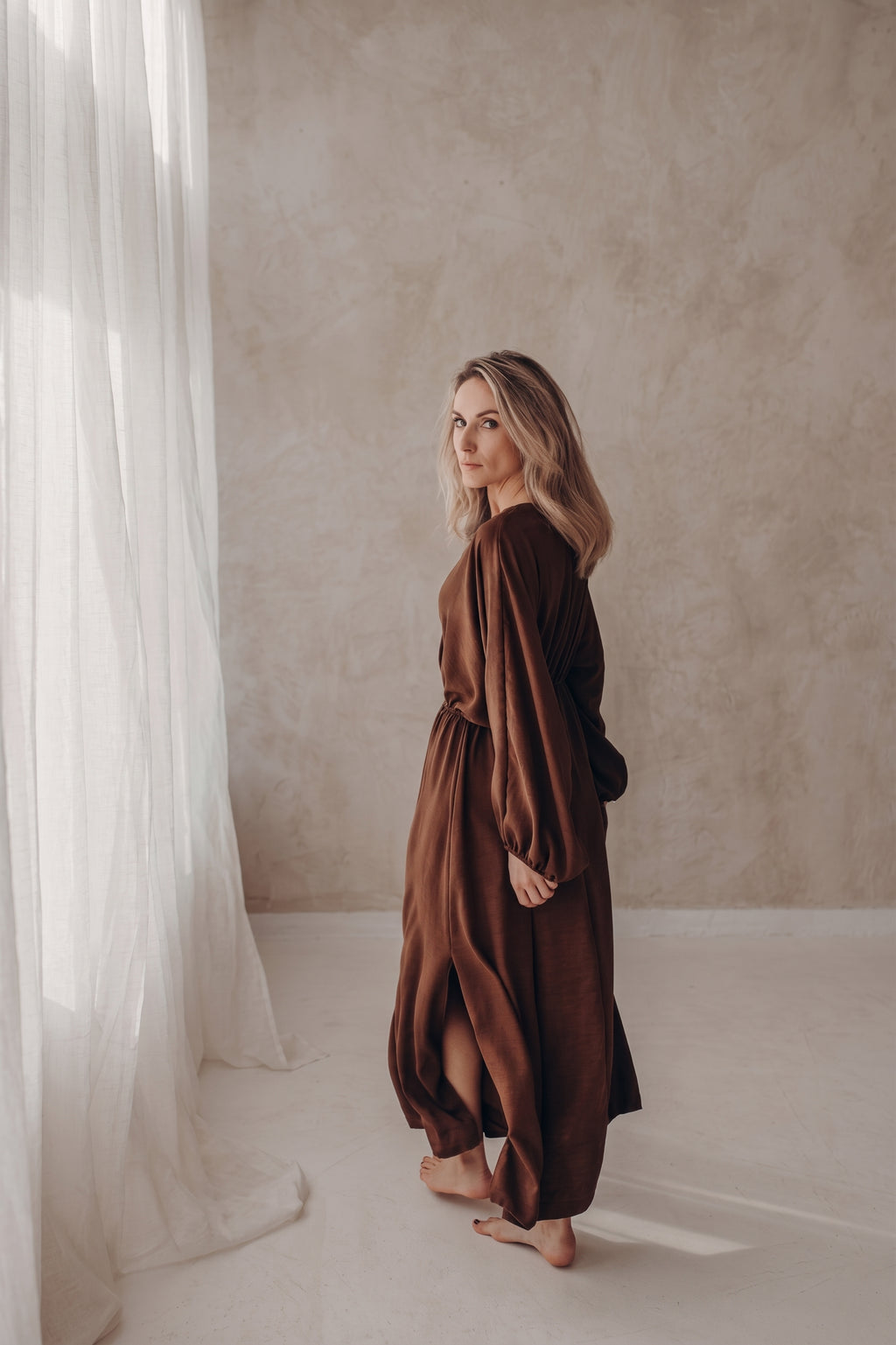 Kleid Lola - Dunkelbraun