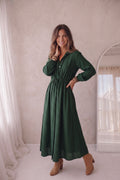Poppy Dress - Dark Green