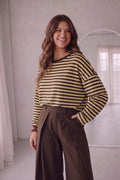 Top Stripe - Yellow/Brown
