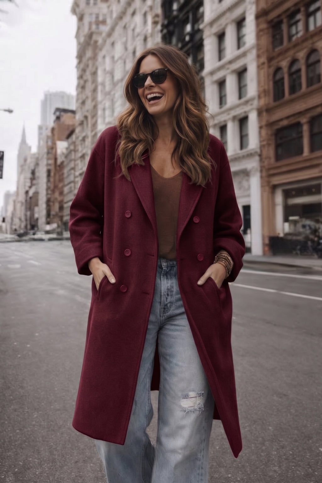 Jacket Fleur - Burgundy