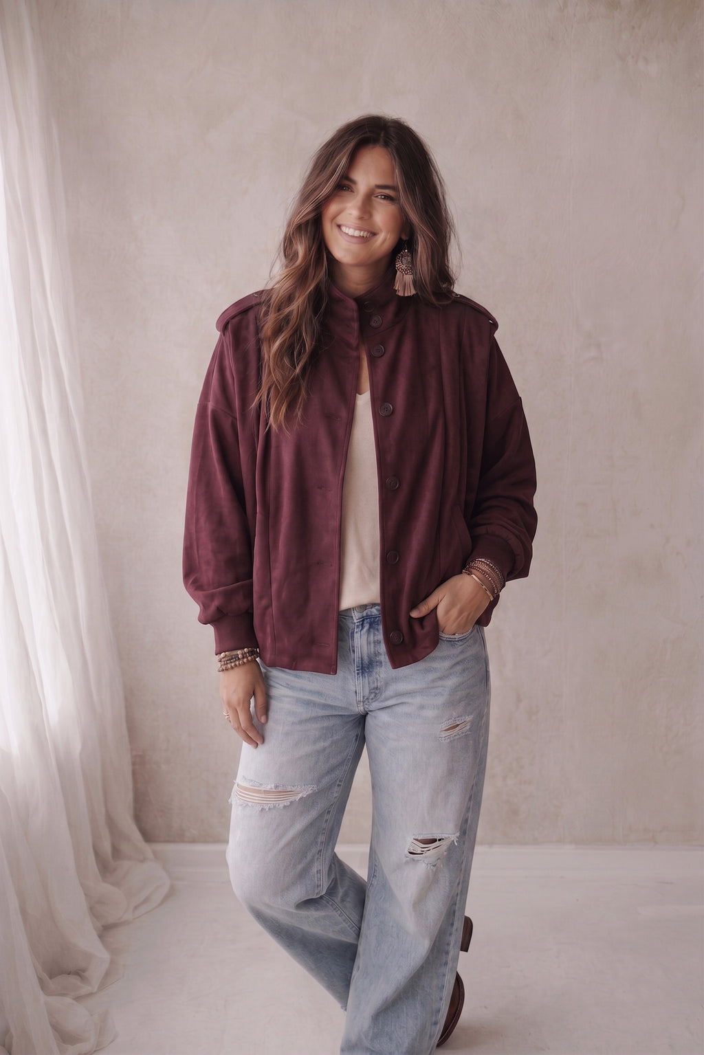 Loïs Jacket - Burgundy
