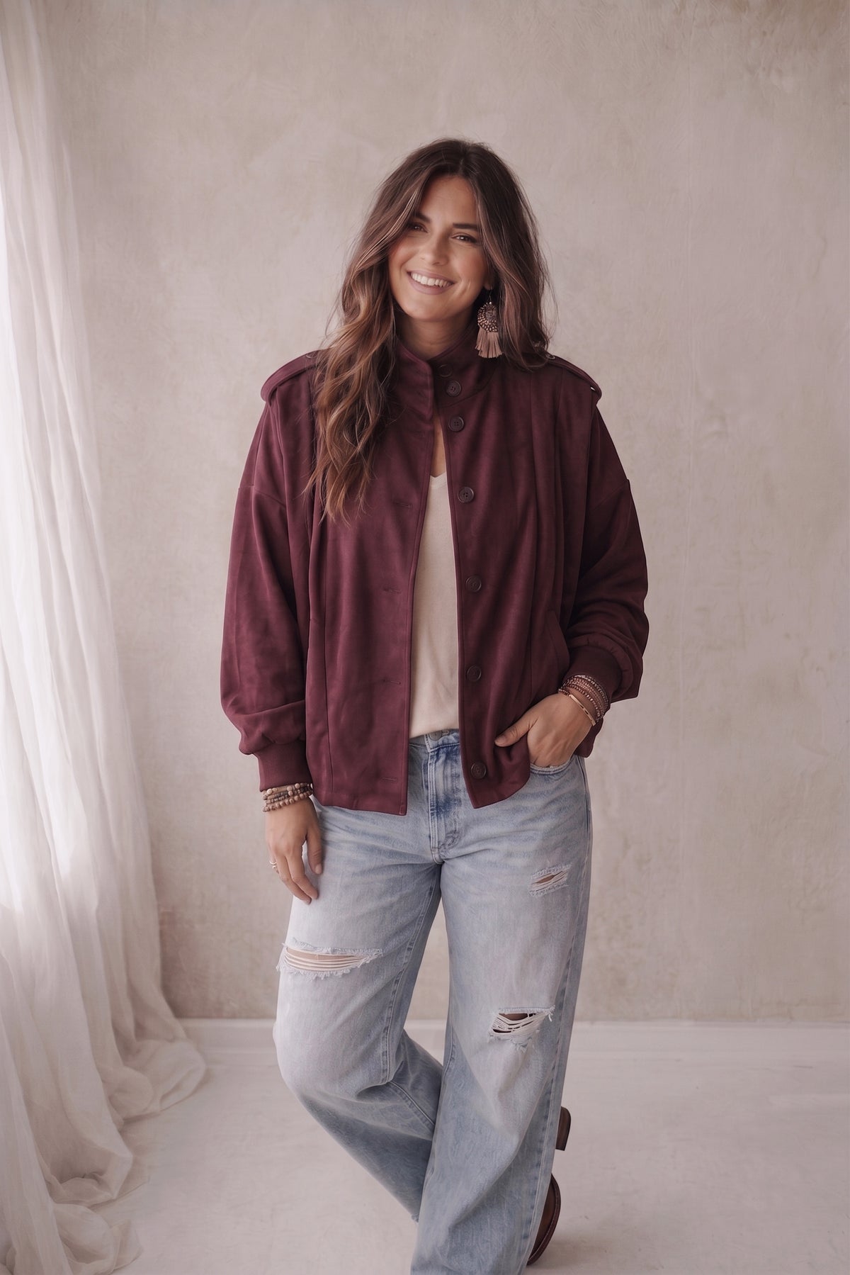 Loïs Jacket - Burgundy
