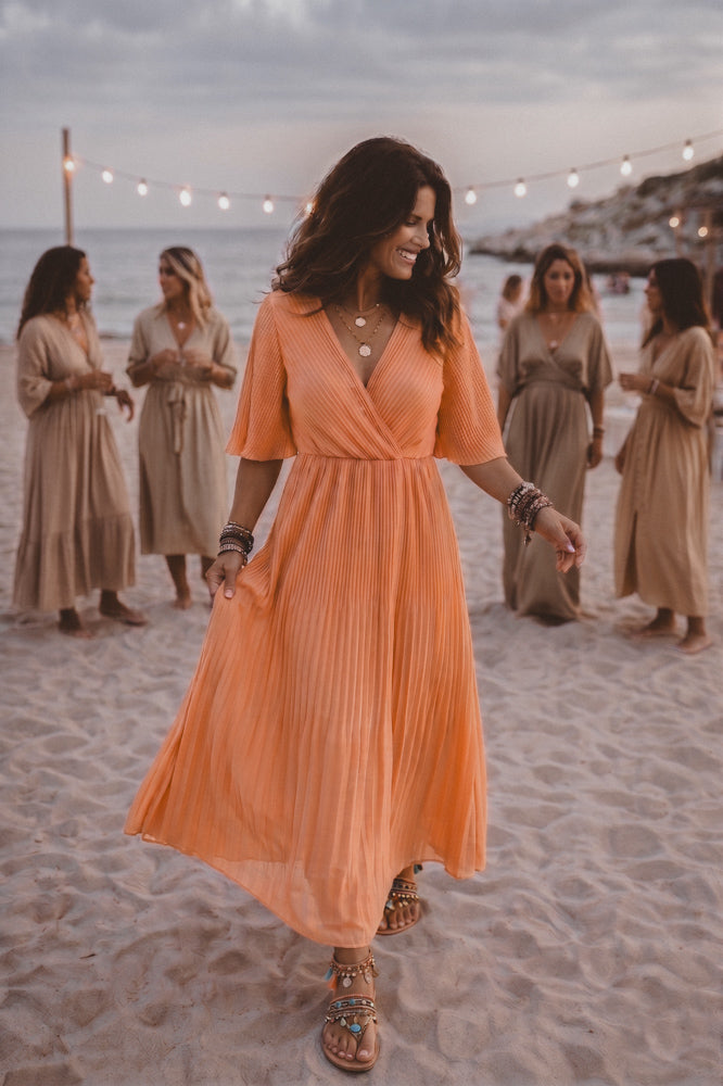 Flore Dress - Peach