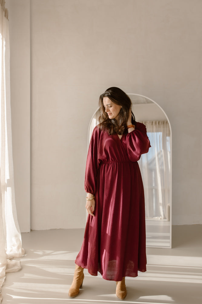 Lola Dress - Burgundy