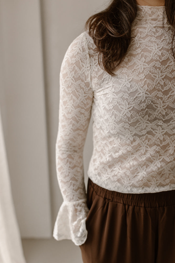 Lace Top - Cream
