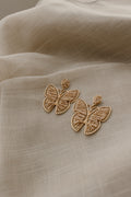 Butterfly Earring - Light Camel