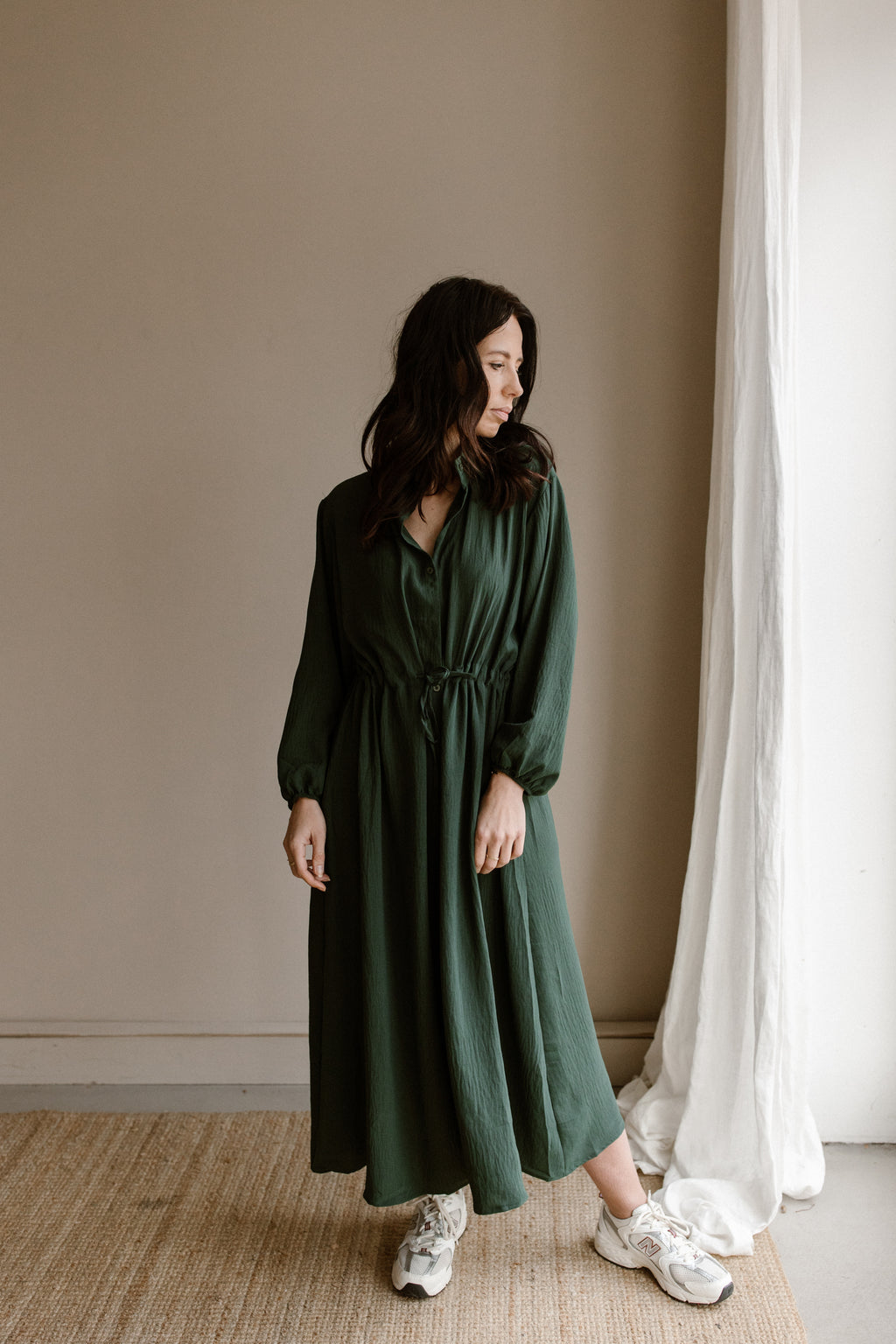 Poppy Dress - Dark Green