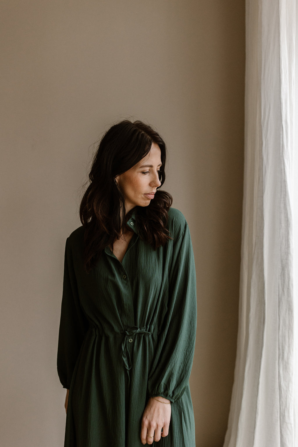 Poppy Dress - Dark Green
