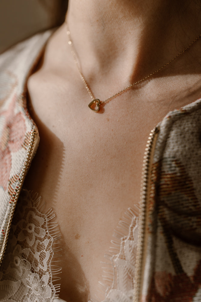 Small heart necklace - Gold