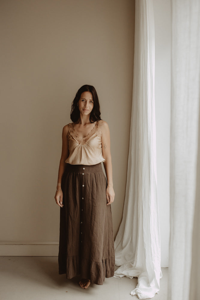 Lace Top - Light Camel