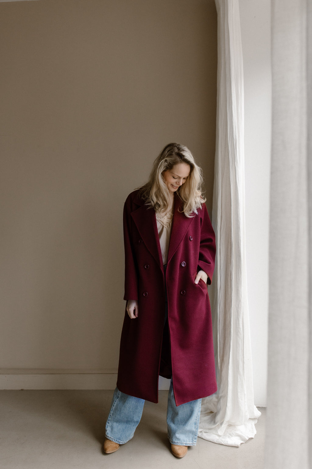 Jacket Fleur - Burgundy
