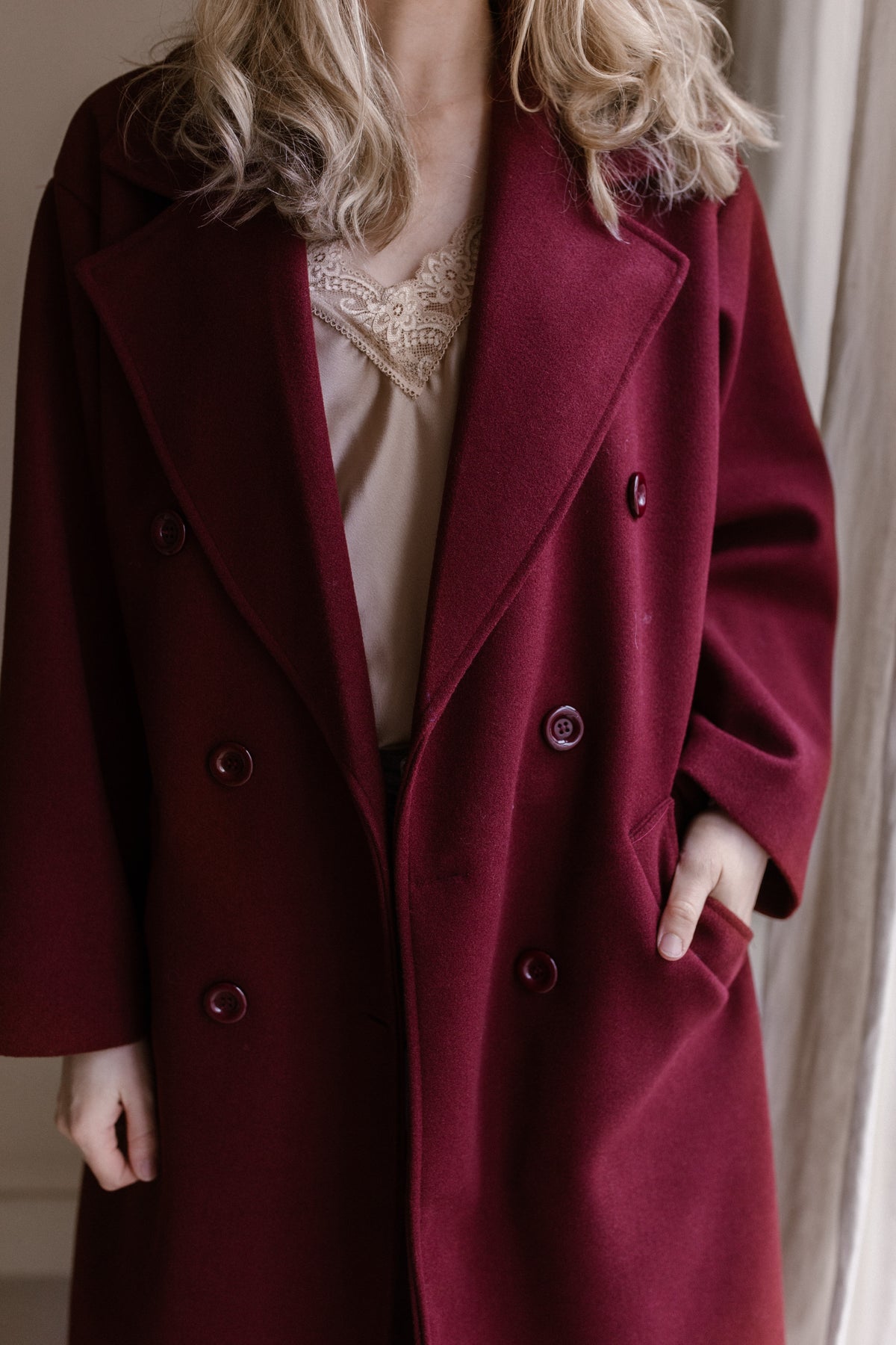 Jacket Fleur - Burgundy