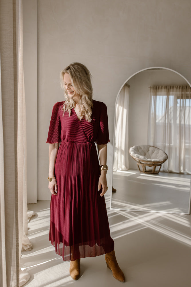 Flore Dress - Burgundy