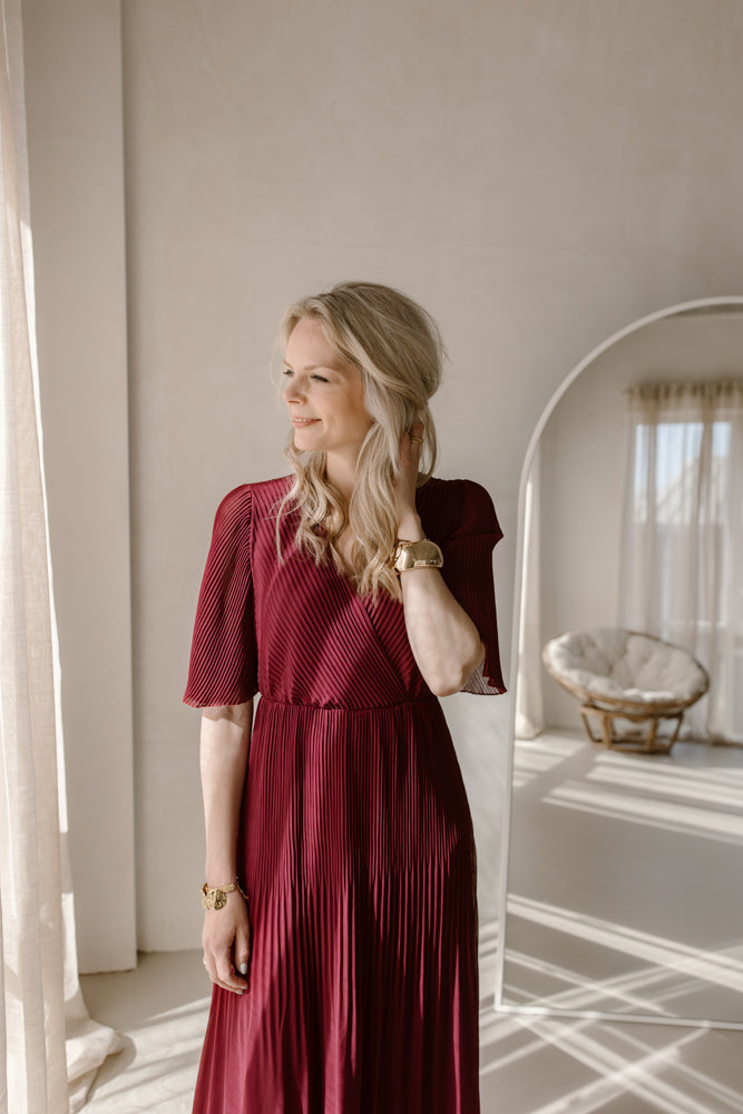 Flore Dress - Burgundy
