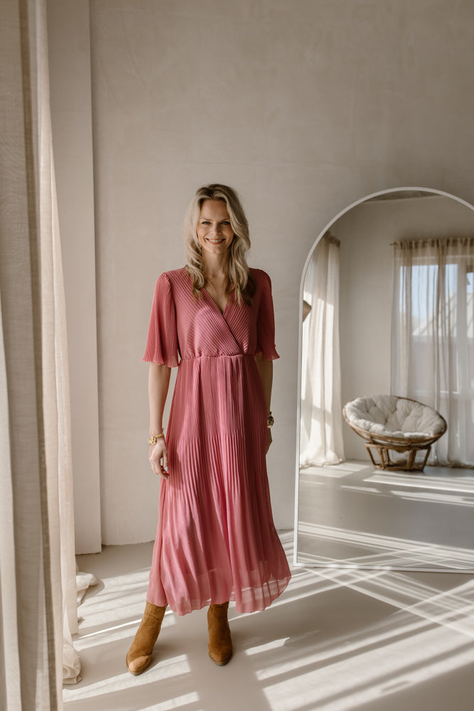 Flore Dress - Blush Berry