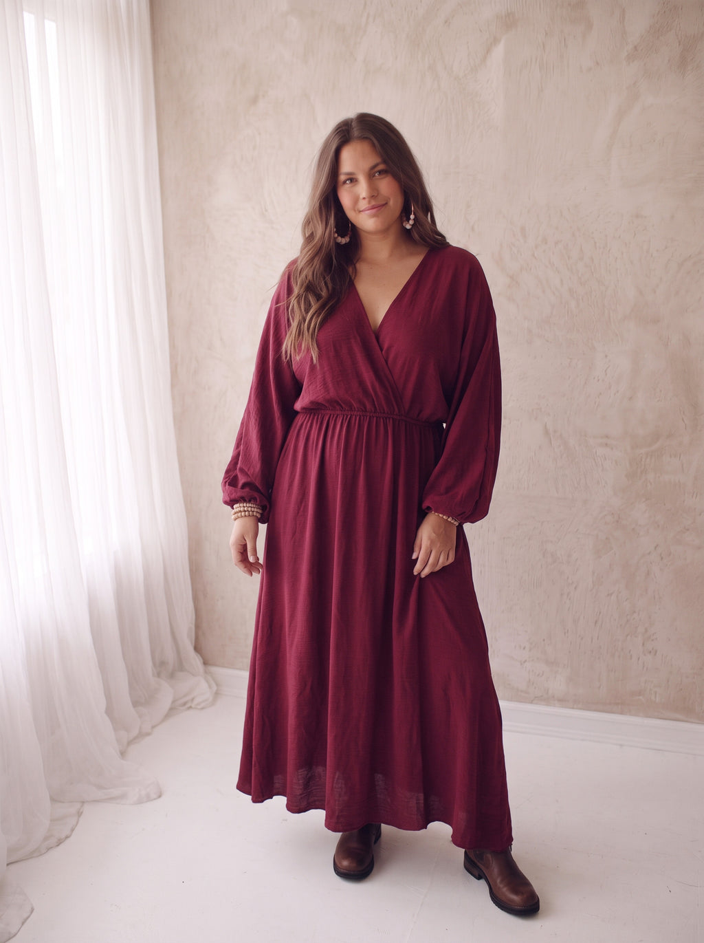Lola Dress - Burgundy