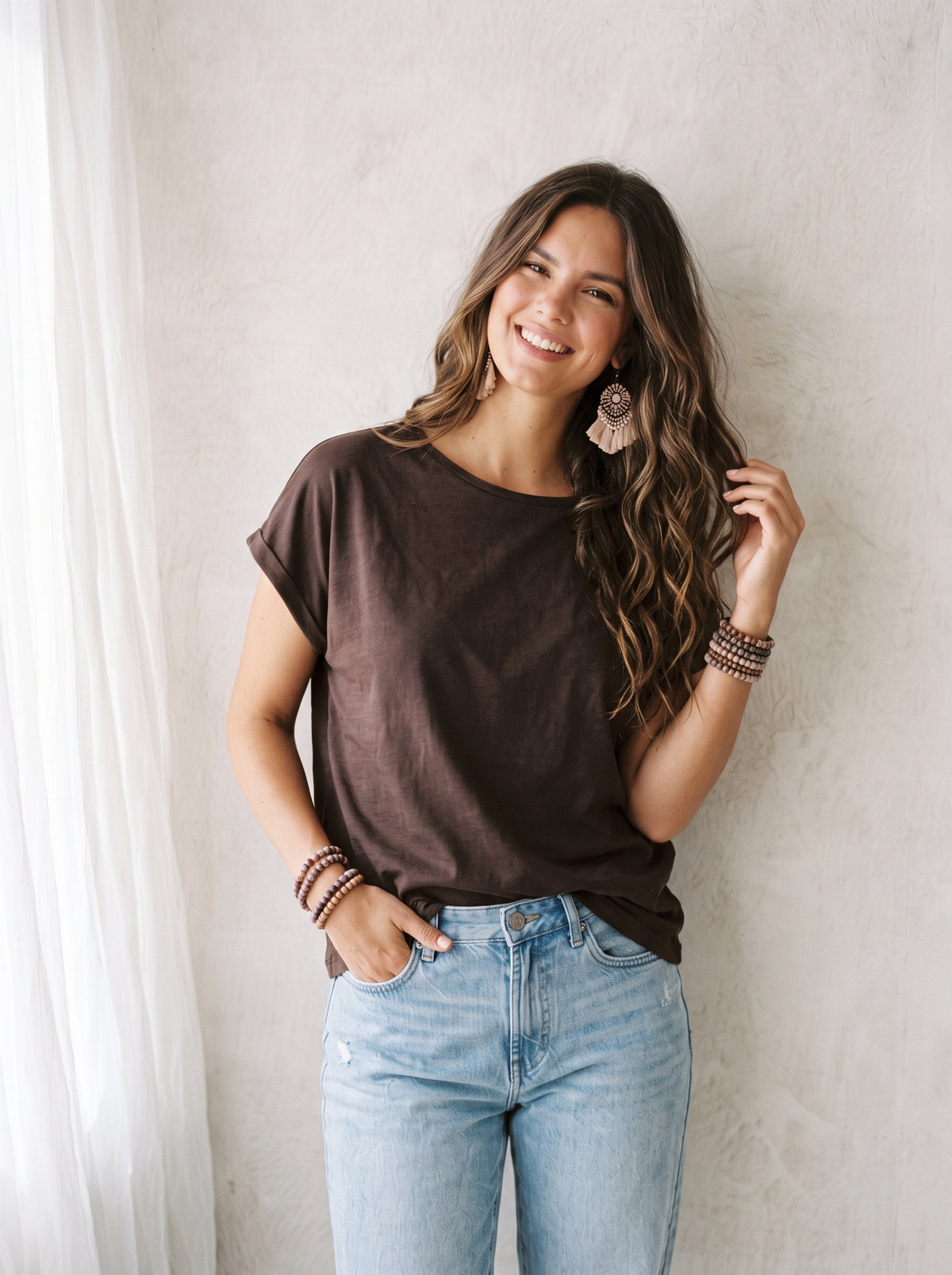 T-shirt Rosa - Brown