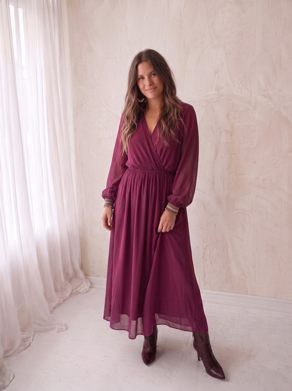 Lola party dress - Cyclamen
