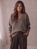Mies Sweater - Taupe