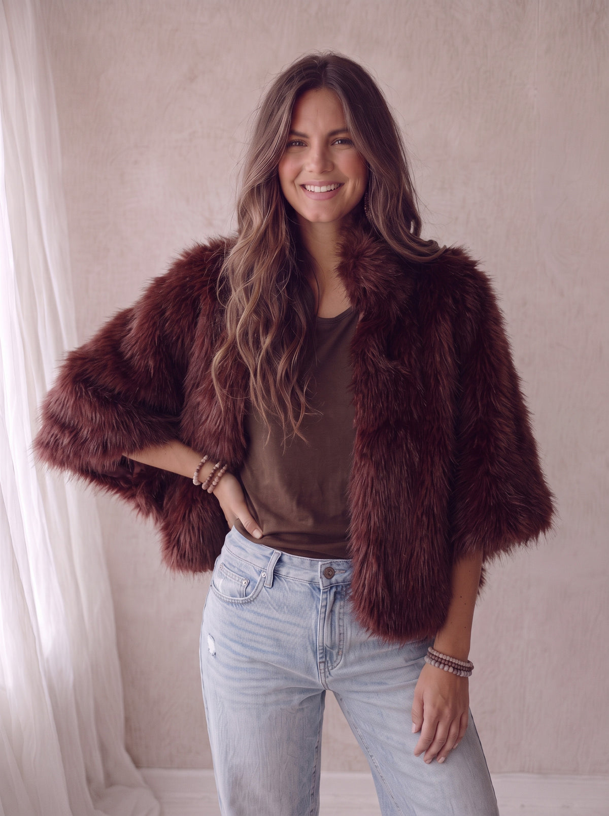 Vest Evi - Burgundy