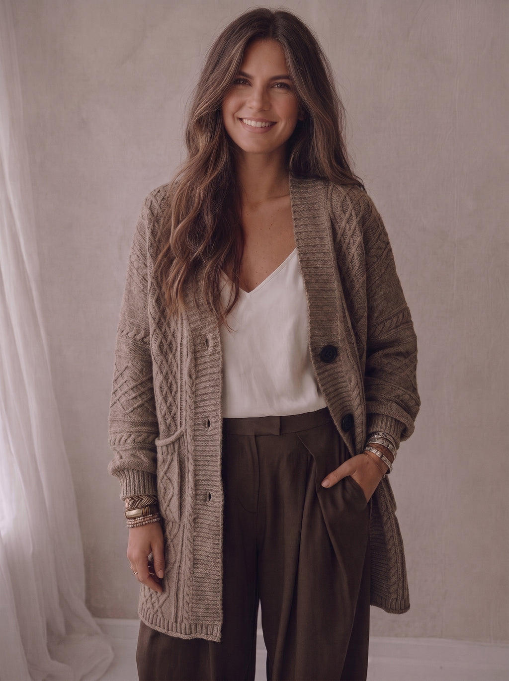 Gilet Mees - Taupe