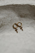 Boucle d'oreille Croix