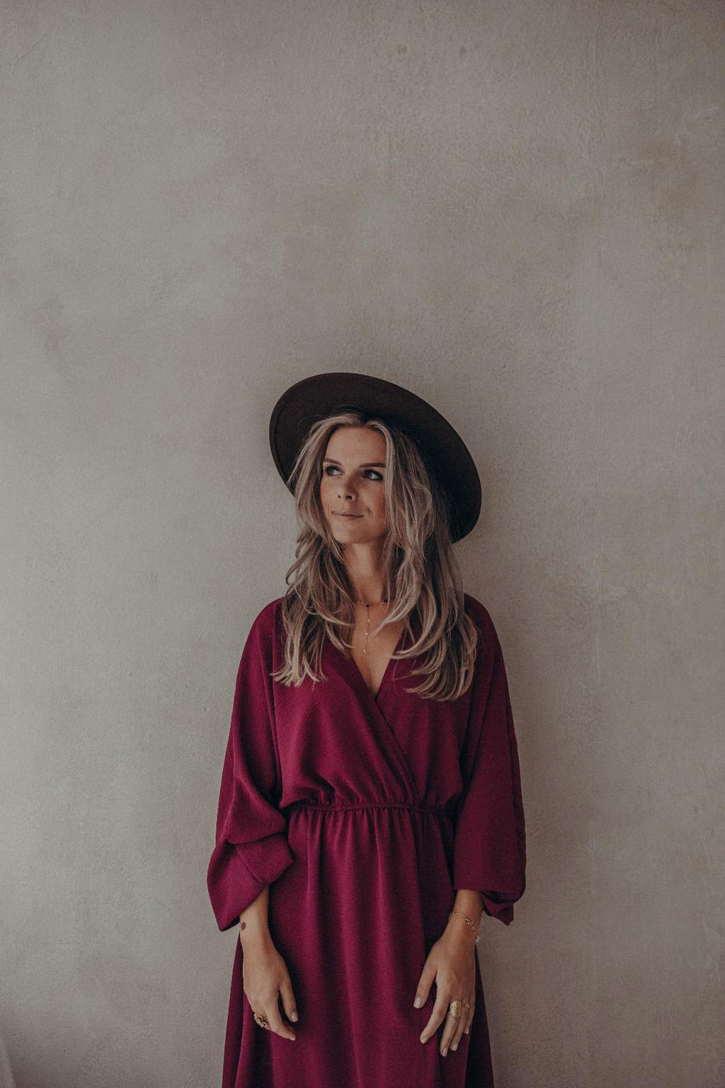 Lola Dress - Burgundy